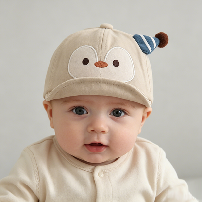 Personalized Cartoon Baby Baseball Cap, Embroidered Name Cap, Soft Toddler Sun Hat, Cute Baby Hat, Newborn Gift
