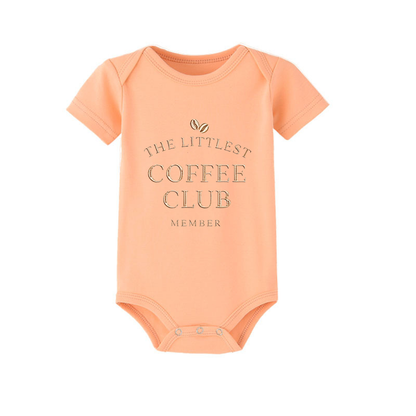 The Littlest Coffee Club Member Baby Romper, Coffee Lover Baby Outfit, Cute Coffee Baby Clothes, Coffee Baby Gift, Little Coffee Baby