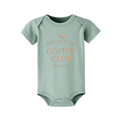The Littlest Coffee Club Member Baby Romper, Coffee Lover Baby Outfit, Cute Coffee Baby Clothes, Coffee Baby Gift, Little Coffee Baby