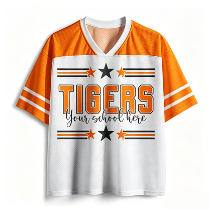 Personalized Star And Stripes Mascot Teacher Mesh Jersey