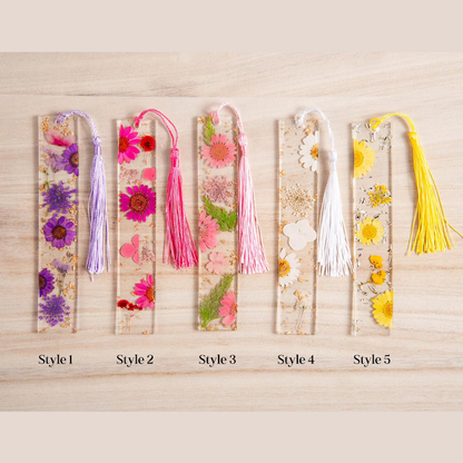 Personalized Pressed Daisy Bookmark