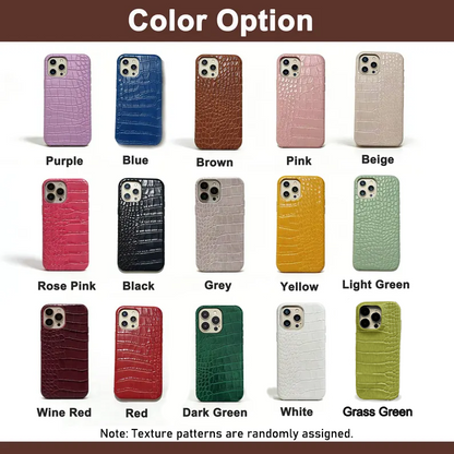 Personalized Crocodile Leather iPhone Case