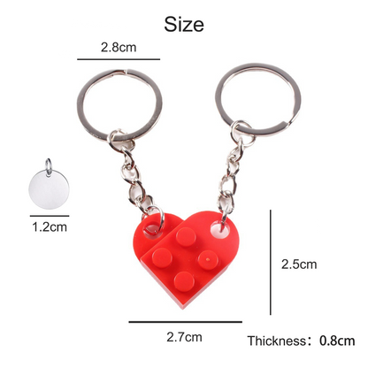 Personalized Heart Keychain