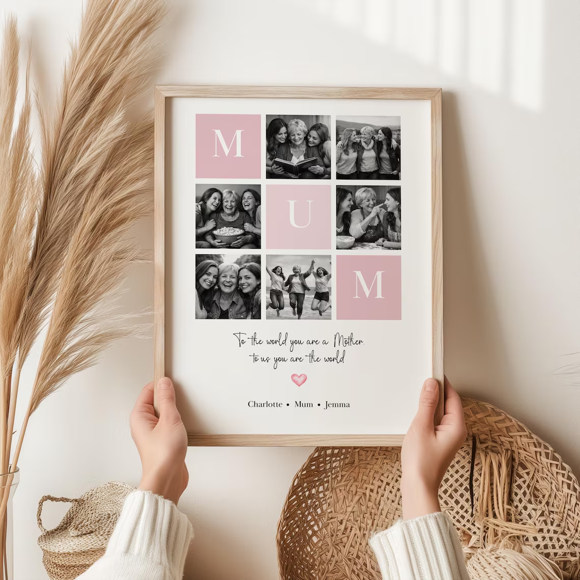 Personalized Mum or Mom Photo Print