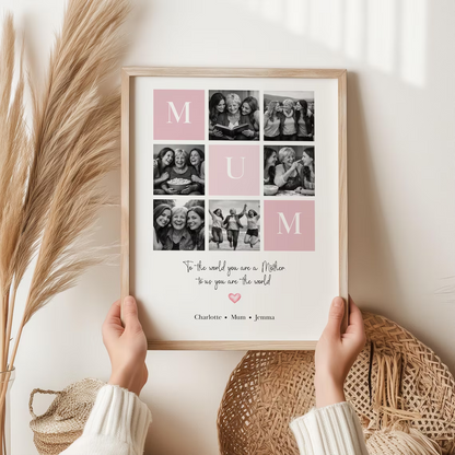 Personalized Mum or Mom Photo Print