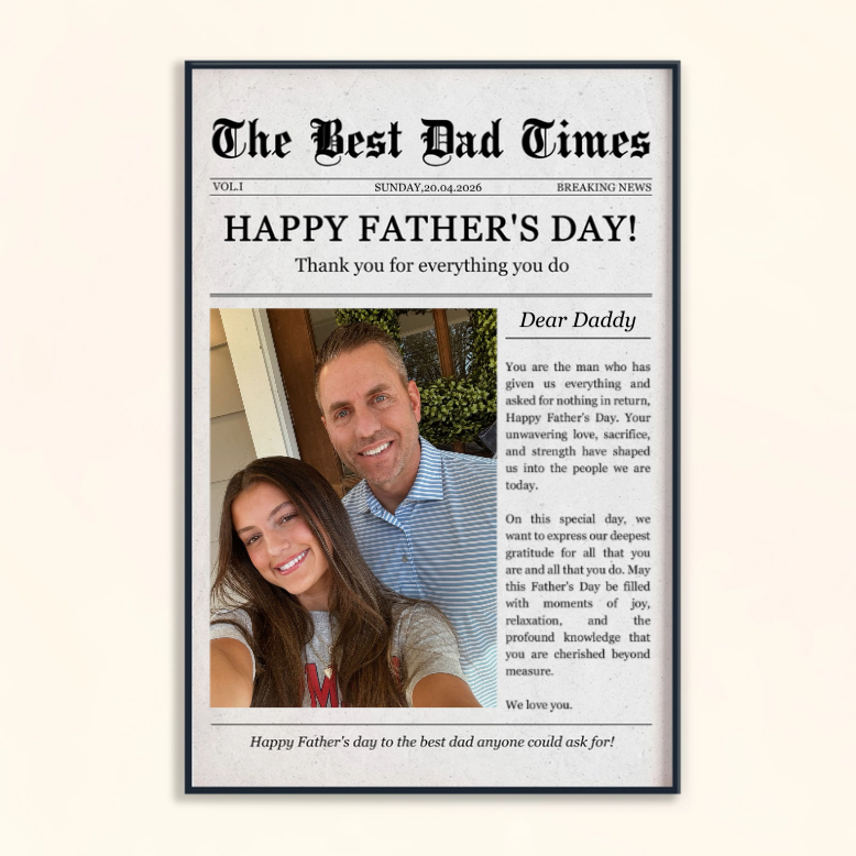 Personalized Father's Day Gift You Are The Man Given Me Everything Personalized Photo Poster