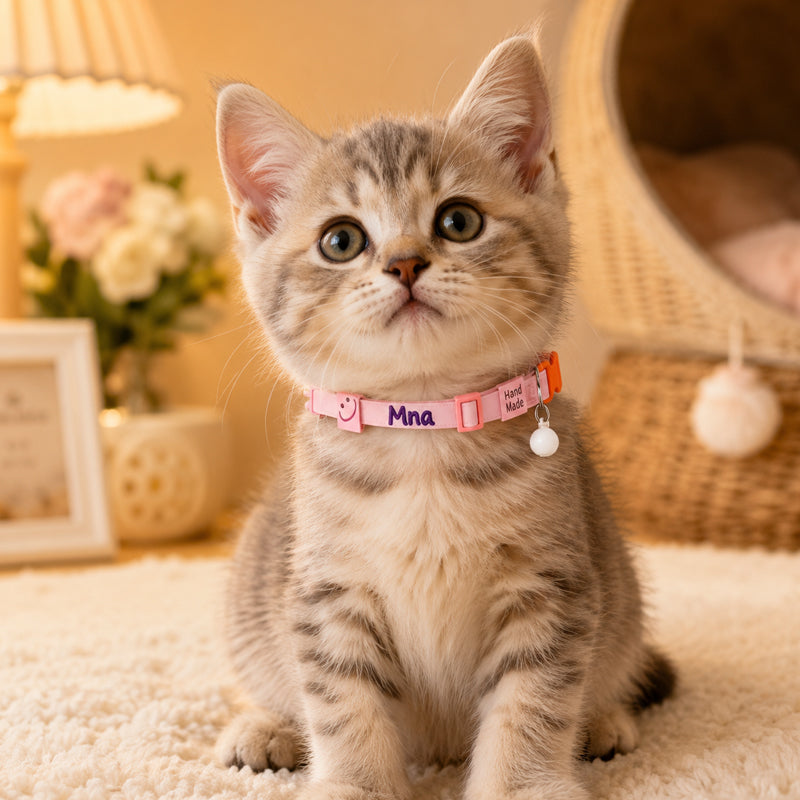 Custom Pet Collar, High Elastic Adjustable Dog Collar Decorative Cat Necklace