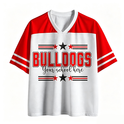 Personalized Star And Stripes Mascot Teacher Mesh Jersey
