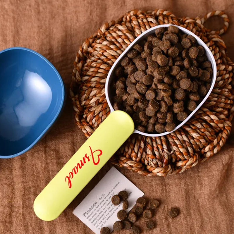 Personalized Dog Food Scoop with Bag Clip: Custom Pet Gift