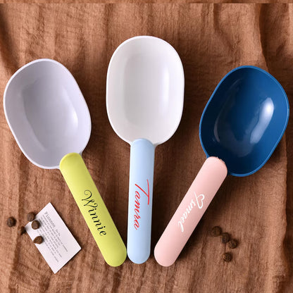 Personalized Dog Food Scoop with Bag Clip: Custom Pet Gift