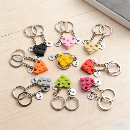 Personalized Heart Keychain