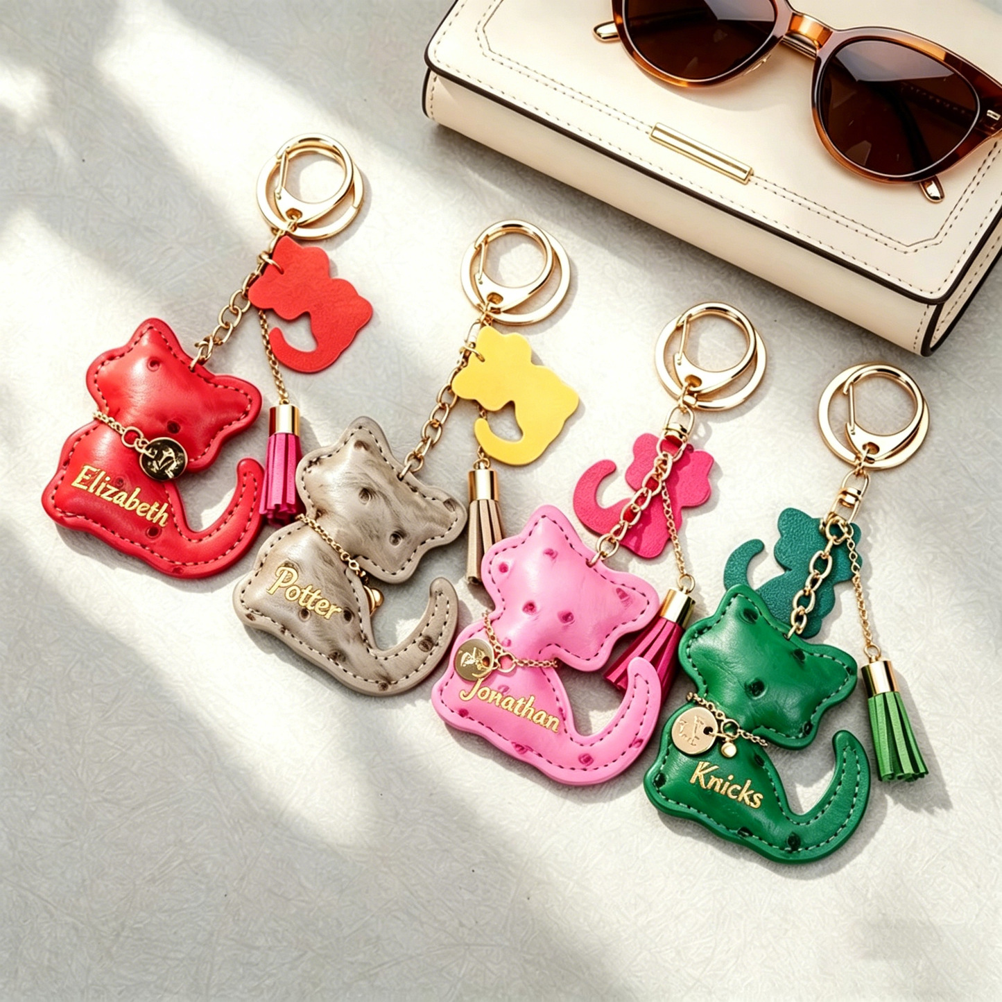 Personalized Cat Keychain