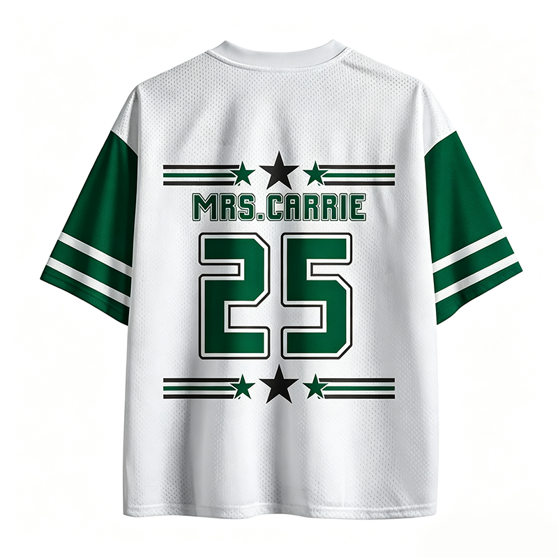 Personalized Star And Stripes Mascot Teacher Mesh Jersey