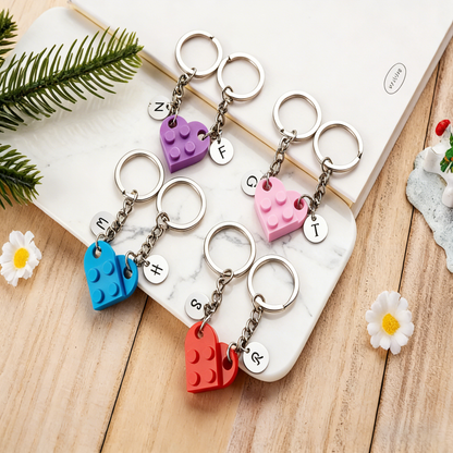 Personalized Heart Keychain