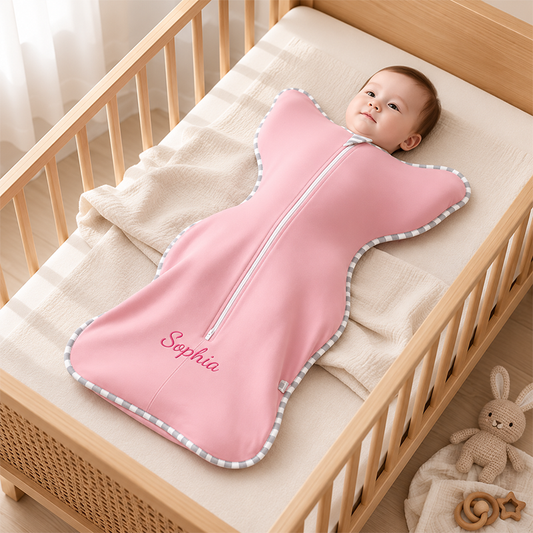 Custom Embroidered Baby Sleep Sack | Personalized Infant Wearable Blanket | Baby Shower & Newborn Gift