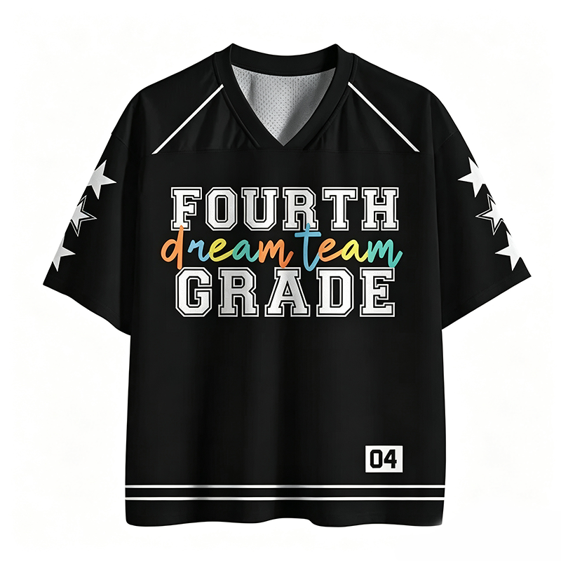 Personalized Grade And Name Dream Team Teacher Mesh Jersey