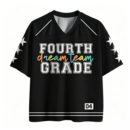 Personalized Grade And Name Dream Team Teacher Mesh Jersey