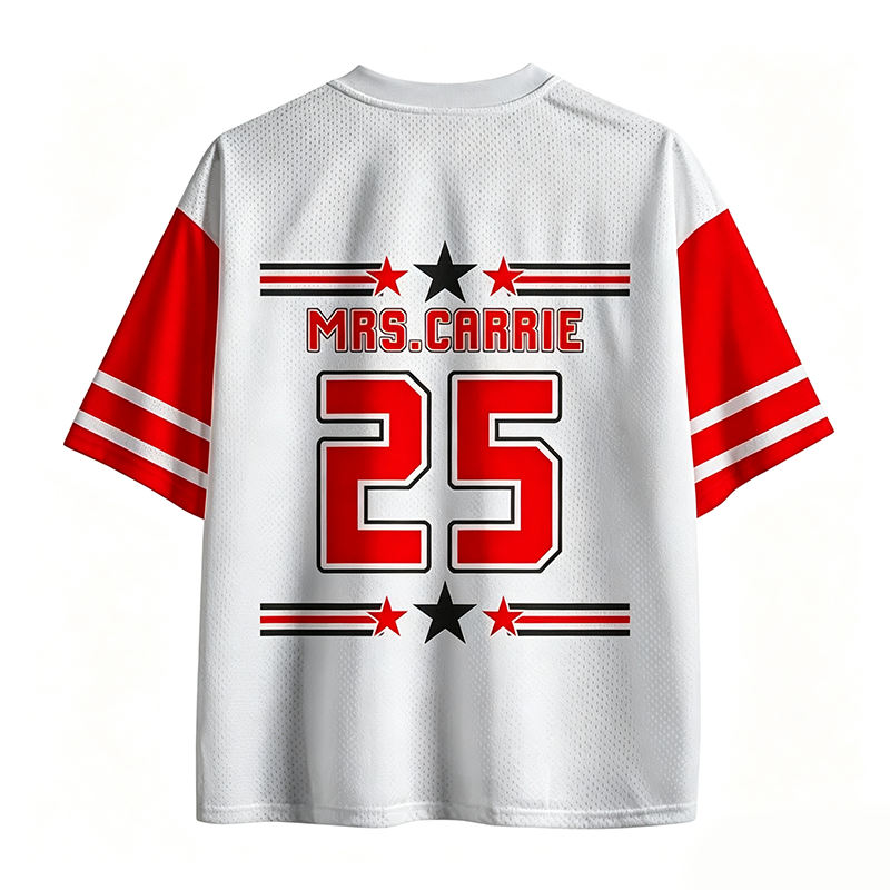 Personalized Star And Stripes Mascot Teacher Mesh Jersey