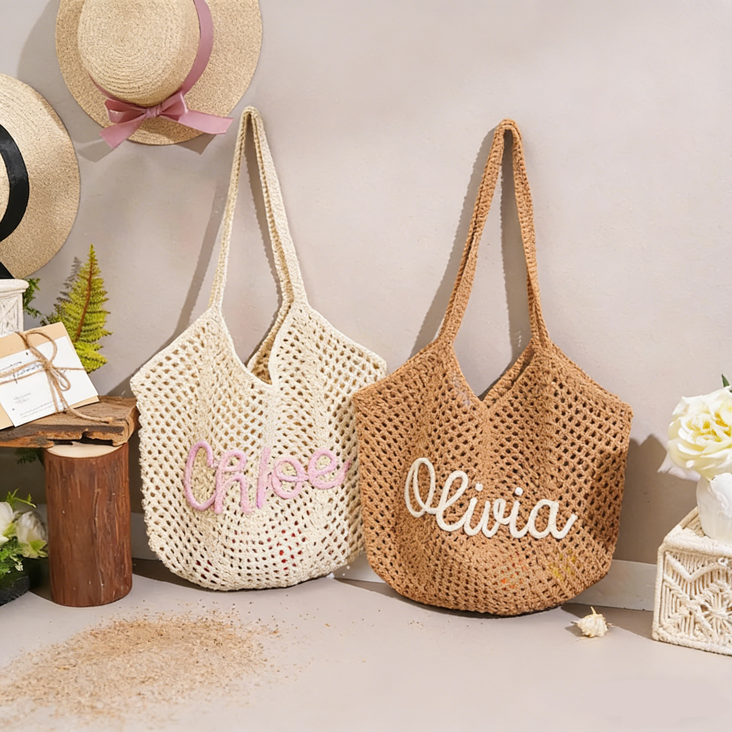 Personalized Beach Tote Bags
