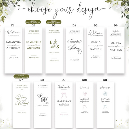 Wedding welcome signs, custom fabric wedding signs, modern wedding signs, wedding banners, boho wedding decor, engagement party decor