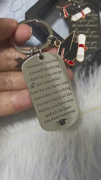 Personalized Graduation Keychain