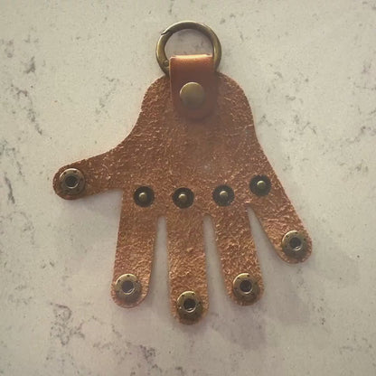 Personalized Adjustable Hand Keychain，Leather Bag Charm