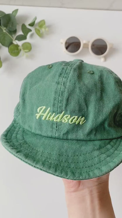 Personalized Baby Summer Hat, Custom Name Embroidered Kids Baseball Cap, Toddler Sun Hat, Baby Boy Girl Gift, Baby Shower Gift
