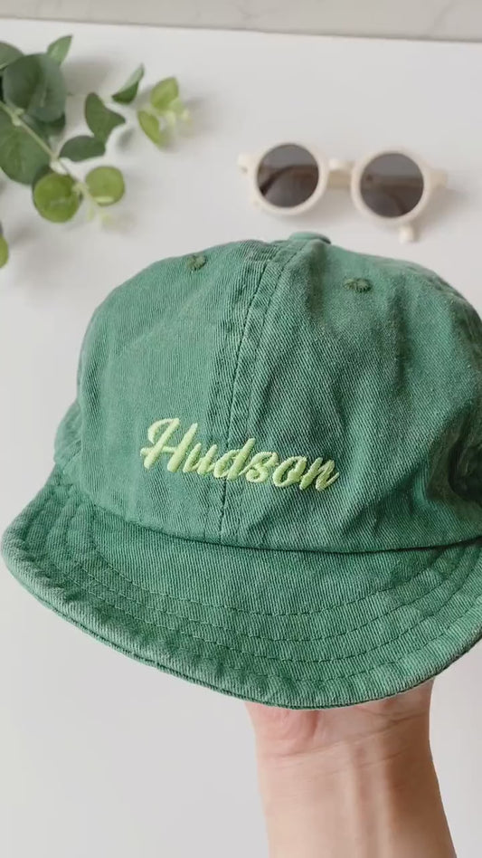 Personalized Baby Summer Hat, Custom Name Embroidered Kids Baseball Cap, Toddler Sun Hat, Baby Boy Girl Gift, Baby Shower Gift