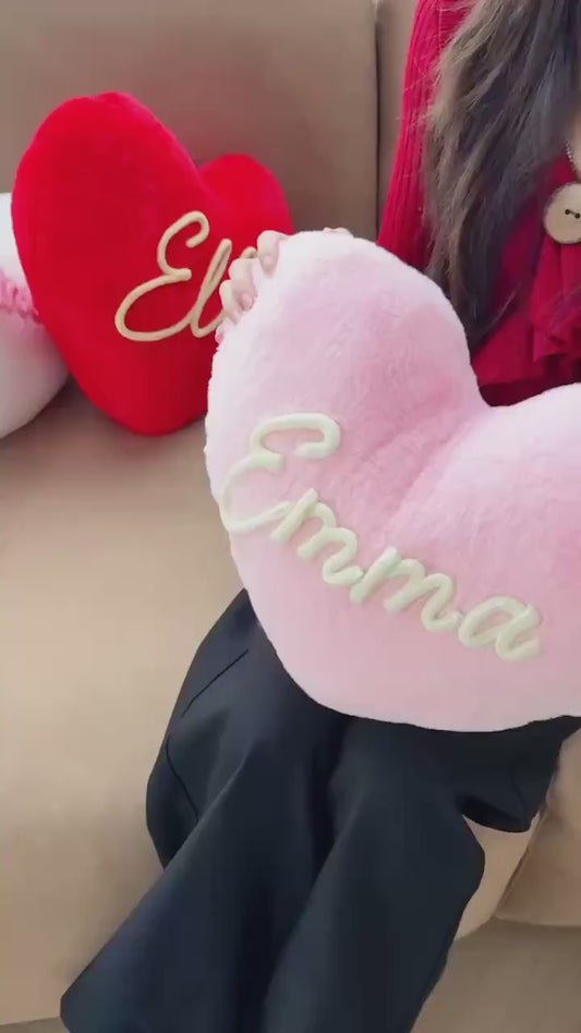 Personalized Heart Pillow-gift for her