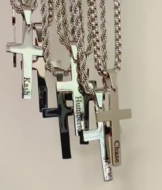 Personalized Cross Necklace